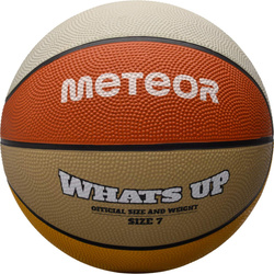 Piłka do koszykówki koszykowa Meteor What's Up pomarańczowo-beżowa 16801