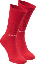 Getry piłkarskie Huari Lony Socks uniseks rozmiar 40-43 czerwone