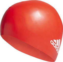 Czepek pływacki dla dzieci adidas 3-Stripes Silicone pomarańczowy HE5081