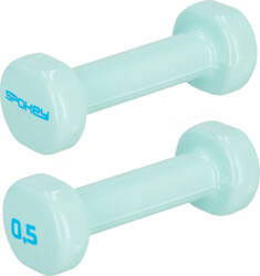 Hantle winylowe Spokey Shape 2x0,5 kg miętowe 941963