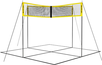 Słupki siatka do siatkonogi badmintona siatkówki Sunflex X-Net 3x3 m 73095