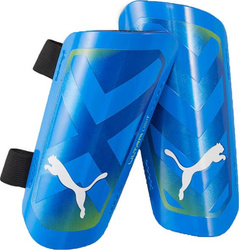 Ochraniacze piłkarskie na golenie piszczele nagolenniki Puma Ultra Light Strap niebieskie 30875 06