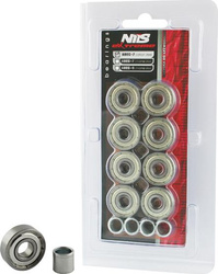 Łożyska z tulejkami ABEC-7 Carbon Nils Extreme 8 sztuk