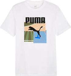 Koszulka męska Puma Graphics Summer Sports Tee II biała 627909 02