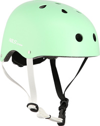 Kask rowerowy na rolki deskorolkę hulajnogę Nils Extreme MTW001 miętowy rozmiar L 58-61 cm