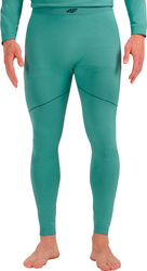 Spodnie termoaktywne męskie 4F M234 morska zieleń 4FWAW25USEAM234 46S