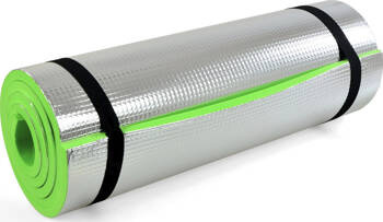 Mata karimata pianka turystyczna Bjorn Eva Aluminium 2-warstwowa zielona DK 2267-5 180x50x1,2 cm