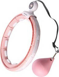 Hula hop pink z magnesem i obciążnikiem   licznik HMS hhm15