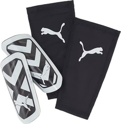 Ochraniacze piłkarskie na golenie piszczele nagolenniki Puma Ultra Flex Sleeve czarno-białe 030871 03