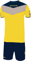 Komplet Givova Kit Campo żółto-granatowy KITC53 0704