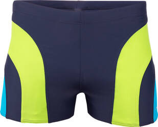 Spodenki kąpielowe kąpielówki męskie Crowell Sykes kol.02 granatowo-zielono-niebieskie