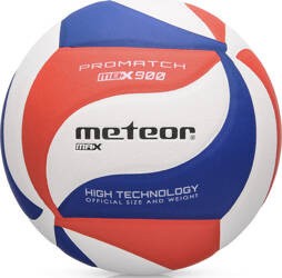 Piłka siatkowa Meteor Max 900 niebiesko-czerwono-biała 10082