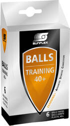 Piłeczki do tenisa stołowego ping ponga Sunflex Training białe 6 szt. 20605