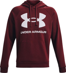 Bluza męska Under Armour Rival Fleece Big Logo HD bordowa 1357093 690