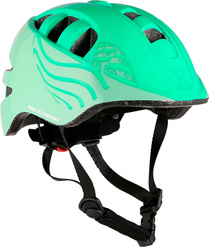 Kask dziecięcy rowerowy na rolki deskorolkę Nils Extreme MTW08 zielony rozmiar S 51-57cm