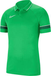 Koszulka męska Nike DF Academy 21 Polo SS zielona CW6104 362