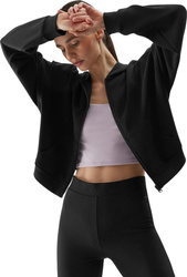 Bluza damska 4F F1002 czarna 4FWSS24TSWSF1002 20S