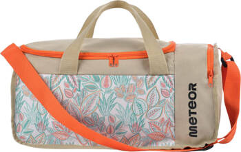 Torba sportowa treningowa podróżna fitness Meteor Nanuq 20L beżowo-pomarańczowa 16895