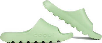 Klapki damskie Coqui Lou zielone 7042-100-8100
