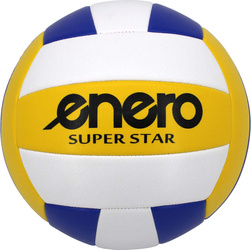 Piłka siatkowa Enero Super Star żółto-niebiesko-biała 334698