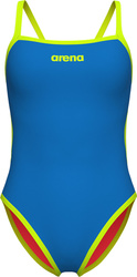 Damski Strój Kąpielowy Women's Arena Solid Rev Swimsuit Challen  dress blues rozmiar 34