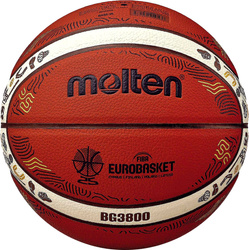Piłka do koszykówki Molten EUROBASKET 2025 replika B7G3800‑E5Z treningowa FIBA Approved rozmiar 7