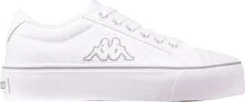 Buty damskie Kappa Boron Low PF biało-srebrne 243162 1015