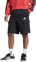 Spodenki męskie adidas Essentials Feel Cozy French Terry Cargo czarne JE6291