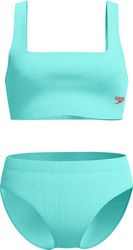 Damski Strój Kąpielowy Textd Deep U-bk 2pc Af  fiery red/white/french blue rozmiar 34