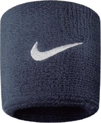 Frotki na nadgarstek Nike Swoosh granatowe 2 szt. NN04416
