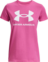 Koszulka damska Under Armour Live Sportstyle Graphic SSC różowa 1356305 659