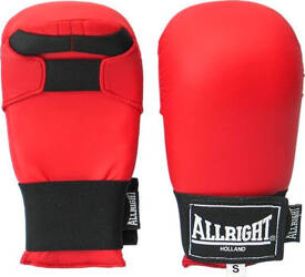 Rękawice przyrządowe napięstniki do karate przyrządówki Allright PU rozmiar L czerwone
