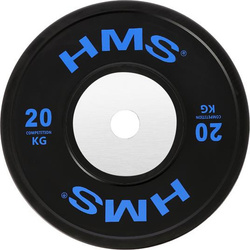 Talerz olimpijski stalowy ogumowany bumper BTBR20 HMS 20 kg