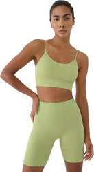 Stanik sportowy 4F F151 zielony 4FWSS25USBAF151 42S