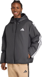 Kurtka męska adidas Essentials Climawarm 3-Stripes Insulated Hooded czarna JM4042
