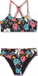 Dziecięcy strój kąpielowy dwuczęściowy O'neill MIX AND MATCH TROPICS BIKINI black/blue bluemchen rozmiar 152