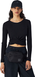 Koszulka damska Champion Crewneck Croptop czarna 117435 KK001