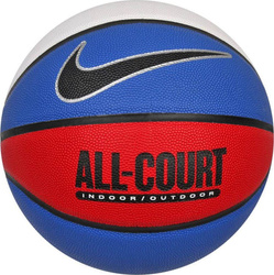 Piłka do koszykówki koszykowa Nike Everyday All Court 8P Deflated niebiesko-biało-czerwona N100436947007