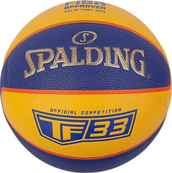 Piłka do koszykówki Spalding Official TF-33 żółto-niebieska 76862Z