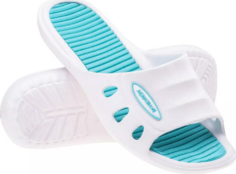 Damskie klapki Aquawave MANUSA WMNS white/turquoise rozmiar 39