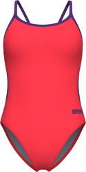 Damski Strój Kąpielowy Women's Swimsuit Lace Back Solid  dress blues rozmiar 30