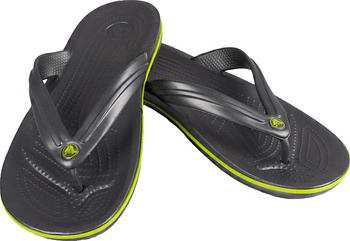 Klapki Crocs Crocband Flip grafitowo-zielone 11033 0A1