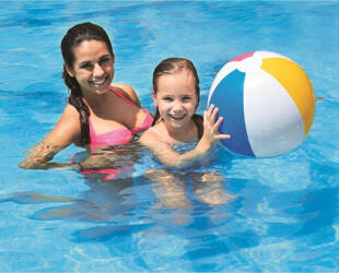Piłka plażowa dmuchana 40cm 66001