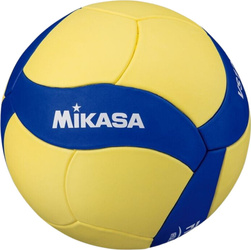 Piłka siatkowa Mikasa VS123W żółto-niebieska
