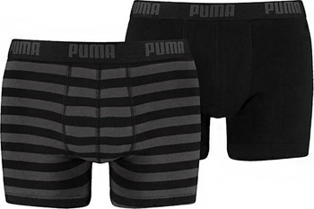Bokserki męskie Puma Stripe 1515 Boxer 2P czarne 907433 03/591015001 200