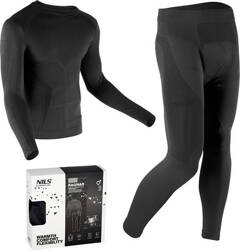 Bielizna termoaktywna męska zestaw bluza + spodnie Ragnar Nils btz0060 czarna rozmiar XXL/XXXL