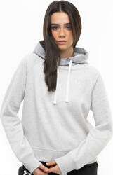 Bluza damska Under Armour Rival Fleece CB Hoodie szara 1373031 014