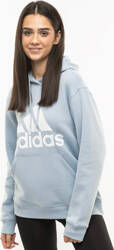 Bluza damska adidas Essentials Big Logo Regular Fleece Hoodie błękitna IR9329