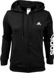 Bluza damska adidas Essentials Linear Ful zipp Hoodie czarna GL0791