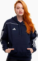 Bluza damska adidas Tiro 23 League Sweat Hoodie granatowo-biała HS3602